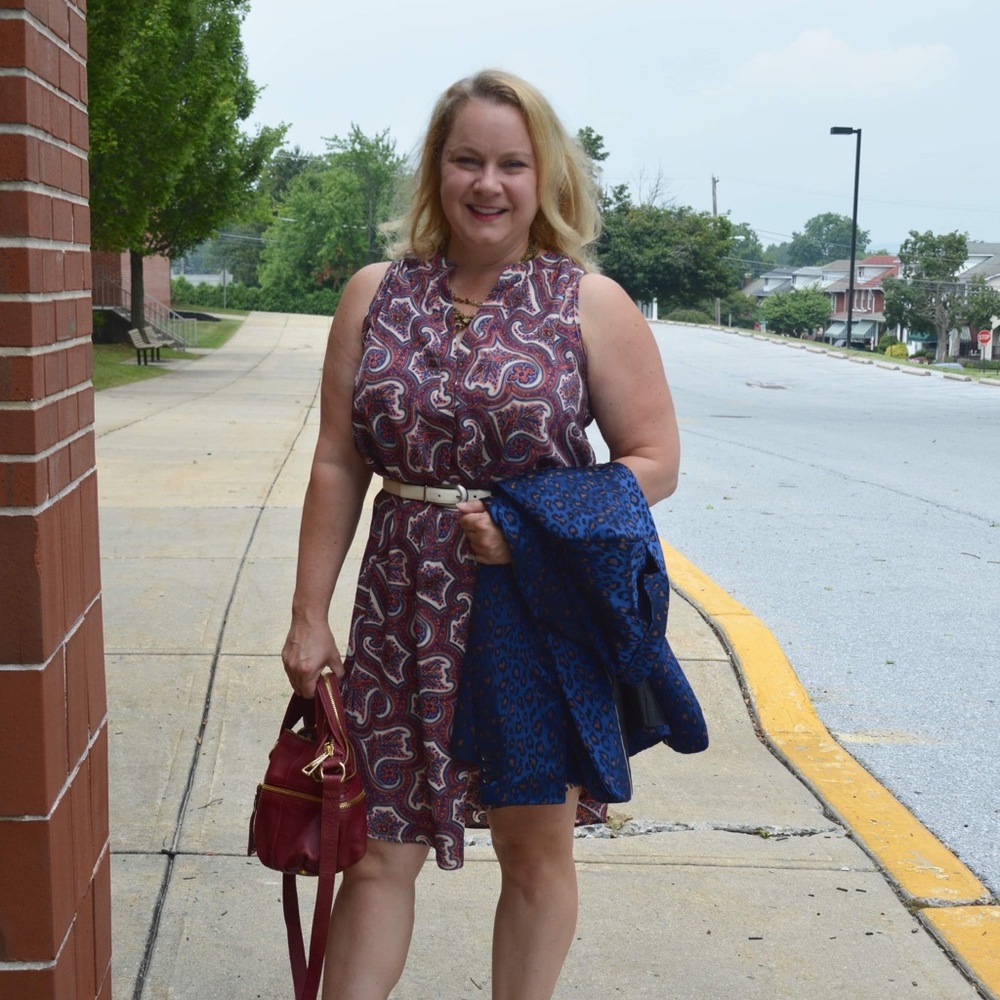 Philosophy paisley dress